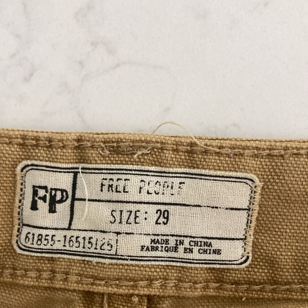 Free People Tan Mini Skirt size 29 couldn’t find 29 on size listing - Picture 2 of 2
